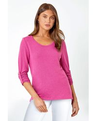 Roman - Bow Back Detail Stretch Top - Lyst