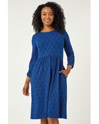Roman Petite - Paisley Print Pocket Dress - Lyst
