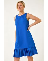 Roman Petite - Pleated Hem Shift Dress - Lyst