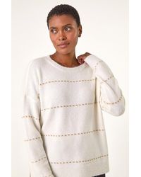 Roman - Shimmer Detail Knit Jumper - Lyst