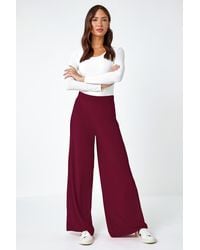 Roman - Wide Leg Stretch Trousers - Lyst