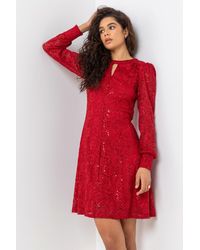 Roman - Lace Sparkle Swing Dress - Lyst