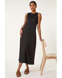 Roman - Sandwash Stretch Midi Dress - Lyst