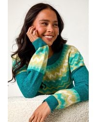 Roman Petite - Fairisle Detail Knit Jumper - Lyst