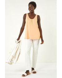 Roman - V-Neck Stretch Jersey Vest Top - Lyst