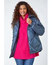 Roman - Diamond Quilted Puffer Coat - Lyst