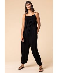 Roman - Strappy Full Length Stretch Jumpsuit - Lyst