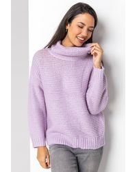 Roman - Textured Roll Neck Jumper - Lyst