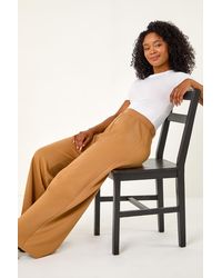 Roman Petite - Wide Leg Ponte Stretch Trouser - Lyst