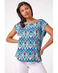 Roman - Abstract Print Shell Top - Lyst