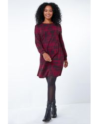 Roman Petite - Abstract Print Fit & Flare Dress - Lyst