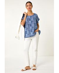Roman - All Over Circle Print Top - Lyst
