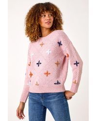 Roman - Crafted Diamond Detail Jumper - Lyst