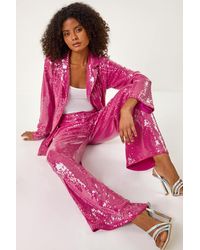 D.u.s.k - Sequin Wide Leg Trouser - Lyst