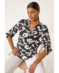 Roman - Abstract Mono Pleat Detail Top - Lyst