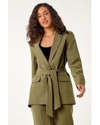 D.u.s.k - Tie Belt Blazer - Lyst