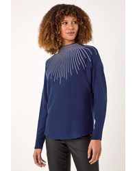 Roman - Moonburst Embellished Detail Jumper - Lyst