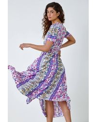 Roman - Abstract Print Button Maxi Dress - Lyst