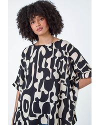 Roman - Abstract Animal Button Back Top - Lyst
