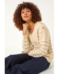 Roman - Shimmer Detail Knit Jumper - Lyst