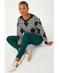 Roman - Fleece Lined Stretch Bengaline Trouser - Lyst
