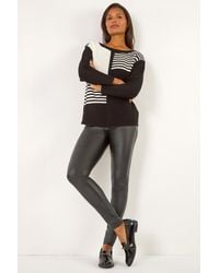 Roman - Stripe Colour Block Jumper - Lyst