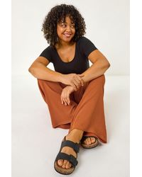 Roman Curve - Textured Stretch Trouser - Lyst