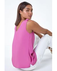 Roman - Tie Detail Strap Cami Top - Lyst