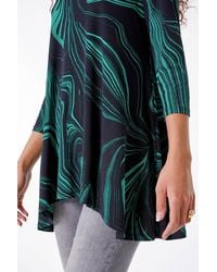 Roman - Abstract Print Swing Stretch Top - Lyst