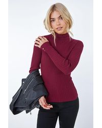 D.u.s.k - Ribbed Turtle Neck Jumper - Lyst