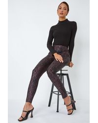 Roman - Animal Print Stretch Jegging - Lyst