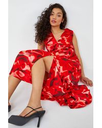 D.u.s.k - Marble Print Chiffon Midi Dress - Lyst