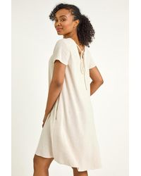 Roman Petite - V-Neck Swing Pocket Dress - Lyst