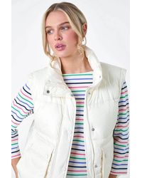 Roman - Pocket Detail Quilted Gilet - Lyst