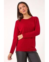 Roman - Plain Soft Crew Neck Jumper - Lyst