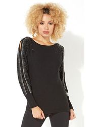 Roman - Hotfix Split Sleeve Jumper - Lyst