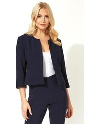Roman - 3/4 Sleeve Tailored Jacquard Jacket - Lyst