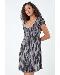 D.u.s.k - Abstract Button Through Dress - Lyst