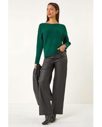 Roman - Soft Ribbed Stretch Knit Jumper - Lyst