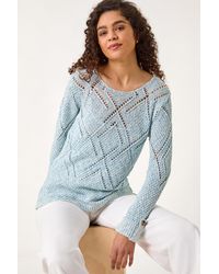 Roman - Diamond Textured Jumper - Lyst