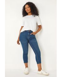 Roman Petite - Slim Crop Stretch Jeans - Lyst