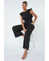 Lilly-and-Hope - Straight Leg Frill Detail Jumpsuit - Lyst