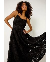 D.u.s.k - Floral V-Neck Strap Midi Dress - Lyst