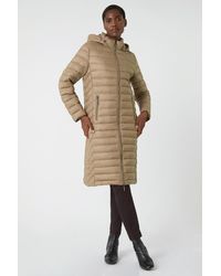 Roman - Longline Hooded Padded Coat - Lyst