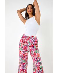 D.u.s.k - Zig Zag Wide Leg Trousers - Lyst