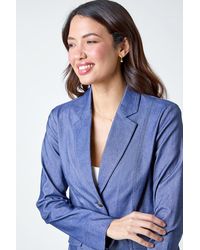 Roman - Denim Stretch Blazer - Lyst