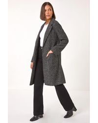 Roman - Single Breasted Longline Coatigan - Lyst