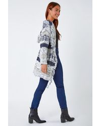 Roman Petite - Fringed Hooded Cardigan - Lyst