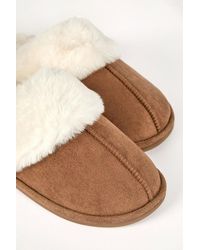 Roman - Faux Fur Lined Mule Slipper - Lyst