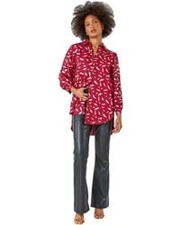 D.u.s.k - Metallic Feather Print Shirt - Lyst